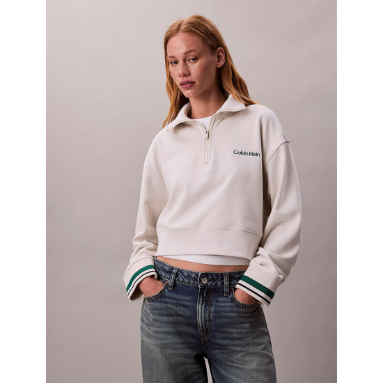 Calvin Klein Γυναικείο φούτερ French Terry 1/4 Zip Sweatshirt